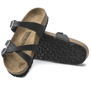 Birkenstock Franca Oiled Leather (Narrow) - Black