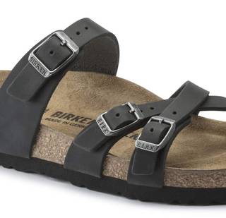 Birkenstock Franca Oiled Leather (Narrow) - Black