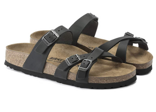 Birkenstock Franca Oiled Leather (Narrow) - Black