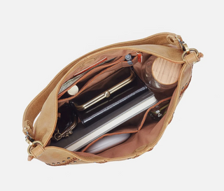 Hobo Pier Shoulder Bag Whiskey Buffed Leather