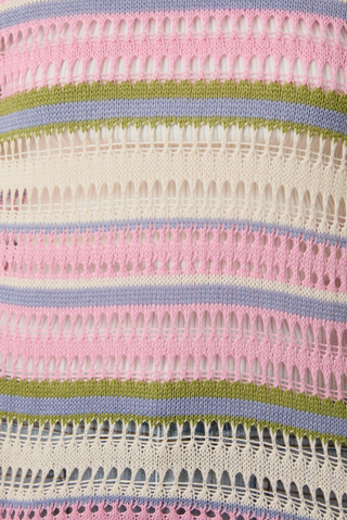 Pretty in Pastel Open Knit Sweater