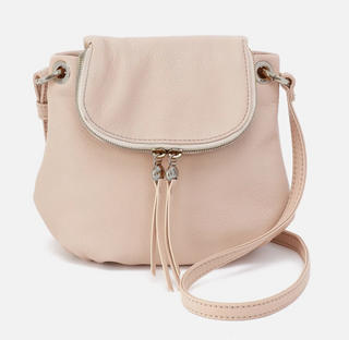 Hobo Fern Zip-Flap Crossbody -  Stonewash