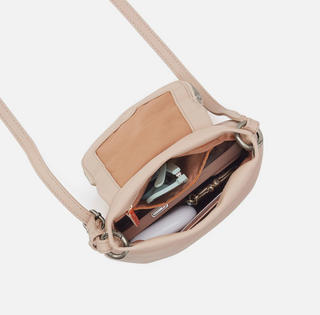 Hobo Fern Zip-Flap Crossbody -  Stonewash