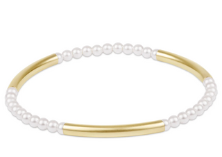enewton bliss bar pattern pearl 3mm bracelet