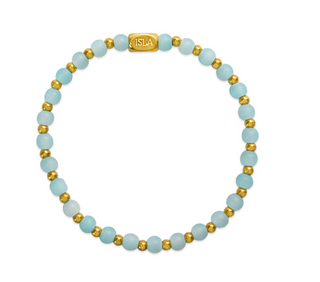 Isla Beads of the Sea Stretch Bracelet - Tarnish Resistant