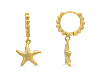 Stia Starfish – Droplet Hoop Earring