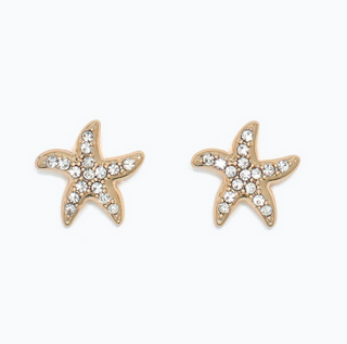 Cuties Starfish with Crystals Earrings