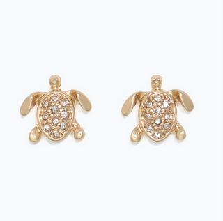 Cuties Turtles with Crystals Earrings