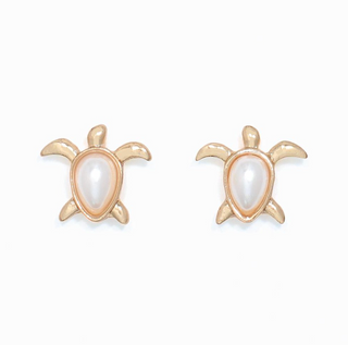 Cuties Turtles with Pearls Earrings