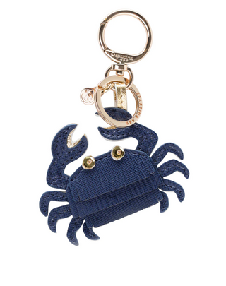 Spartina Icon Keychain Crab Navy