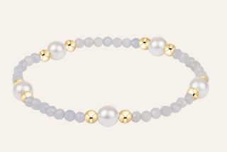 Enewton Purpose Pearl 6mm Gem Bracelet - Aquamarine