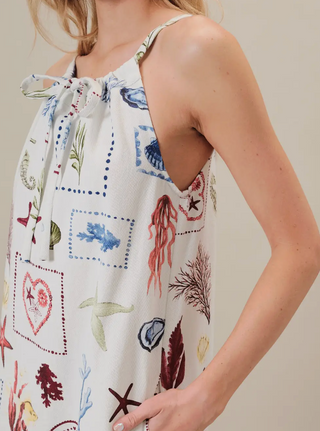 Tie Front Beachy Mini Dress