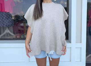 Mudpie Scalloped Edge Tunic Top