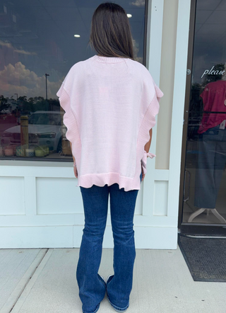 Mudpie Scalloped Edge Tunic Top