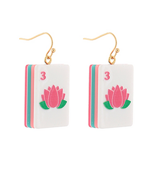 Mahjong Dangle Earrings