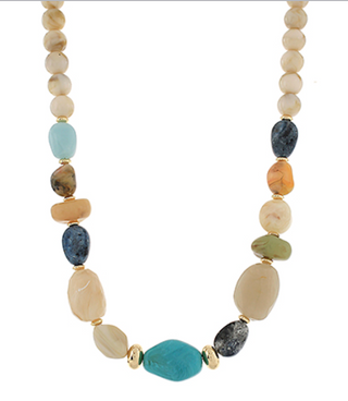 Mixed Bead Chunky Necklace