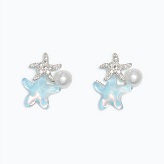 Cuties Luminous Starfish with Pearls Earrings