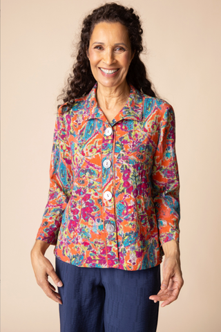 Habitat Destination Unknown Floral Pleat Back Jacket