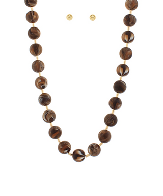 Spaced Stone Statement Necklace