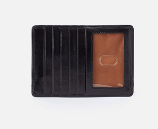 Hobo Euro Slide Card Case In Polished Leather