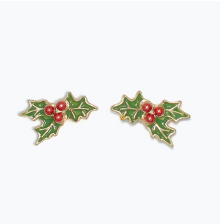 Cuties Holiday Holly Earrings