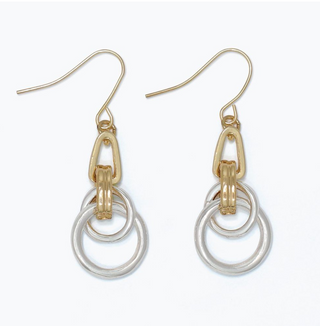Periwinkle TwoTone Dangle Earrings