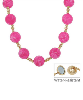 Round Stone Chunky Necklace
