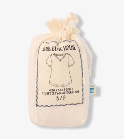 Capelton Road PJ V-Neck Cream T-Shirt In a Bag