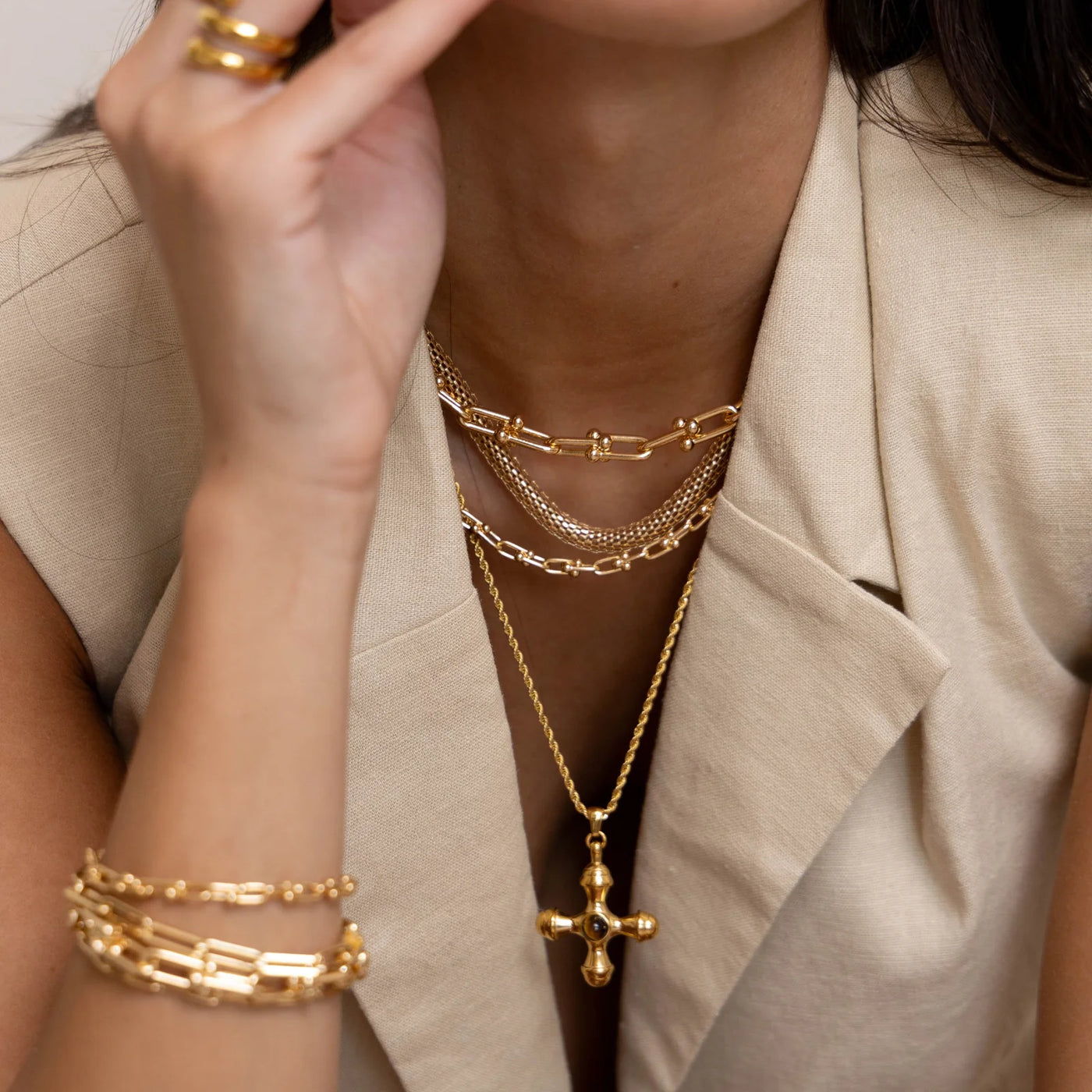 Sahira Ophelia Cross Necklace