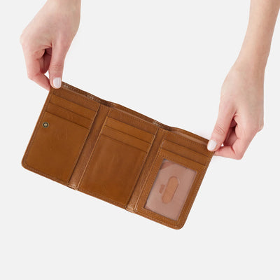 Hobo Jill Trifold Wallet - Truffle