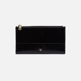 Hobo Jill Large Bifold Wallet In Polished Leather