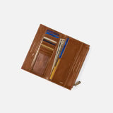 Hobo Jill Large Bifold Wallet In Polished Leather