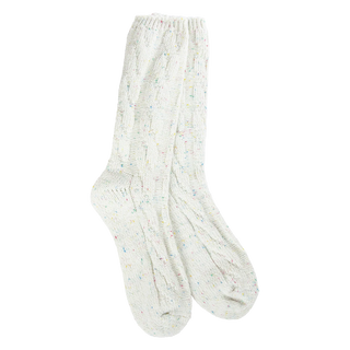 Worlds Softest Weekend Ragg Cable Crew Sock