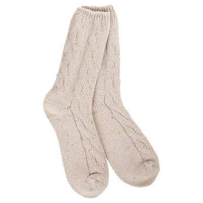 Worlds Softest Weekend Ragg Cable Crew Sock