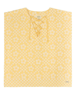 Sand Cloud Floral Check Cover Up