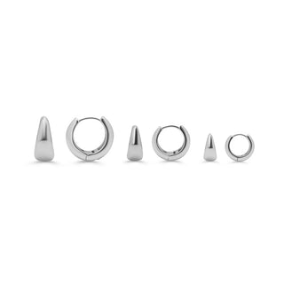 Stia XO Tappered & Bold 3 Pack Earrings