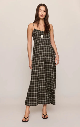 Z Supply Angel Eyes Plaid Maxi Dress