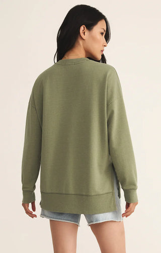 Z Supply Modern V-Neck Weekender Avocado