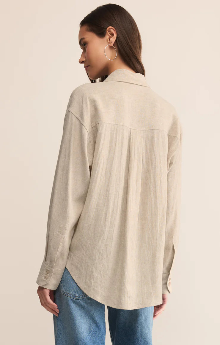 Z Supply Alfie Linen Button Up