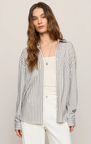 Z Supply Reese Button Up Stripe Top