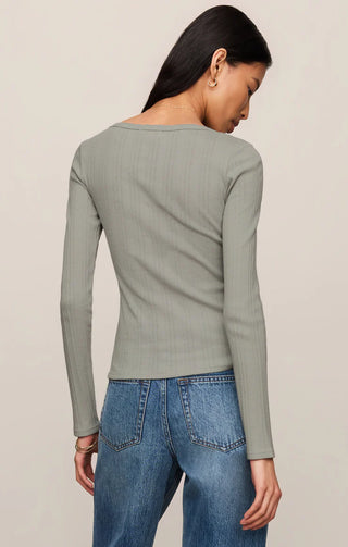 Z Supply Audri Pointelle Henley Top