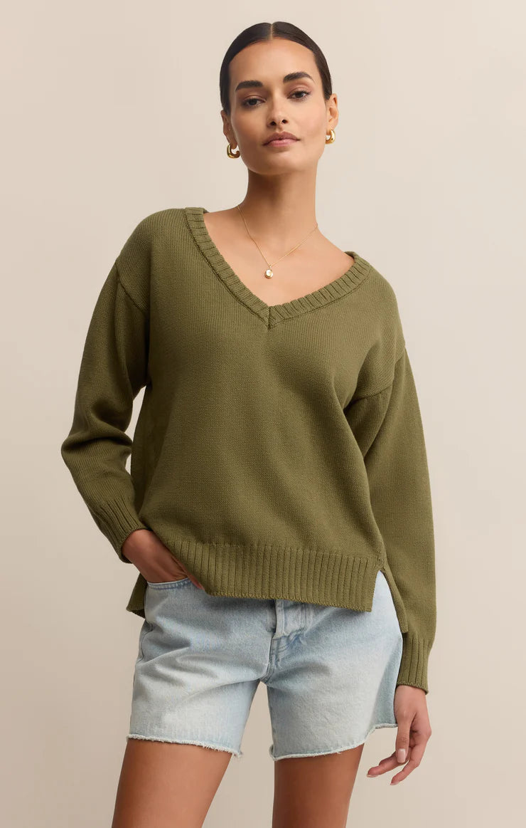 Z Supply All Around V-Neck Sweater