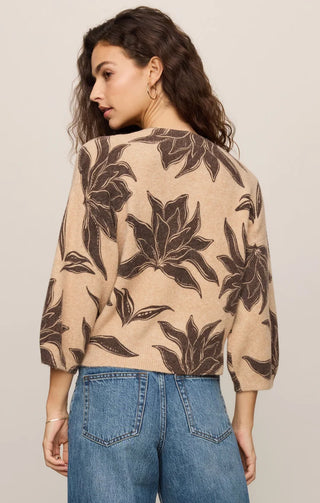 Z Supply Valor Floral Short Sleeve Cardigan