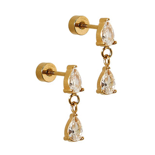 Linny Co Vivian Screwback Stud Earrings