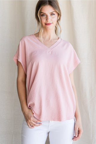 Best Selling Cap Sleeve Raw Edge Top