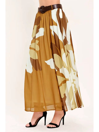 Woven Midi Skirt