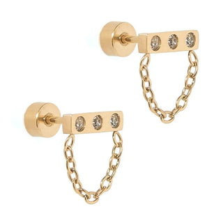 Linny Co Channing Screwback Stud Earrings