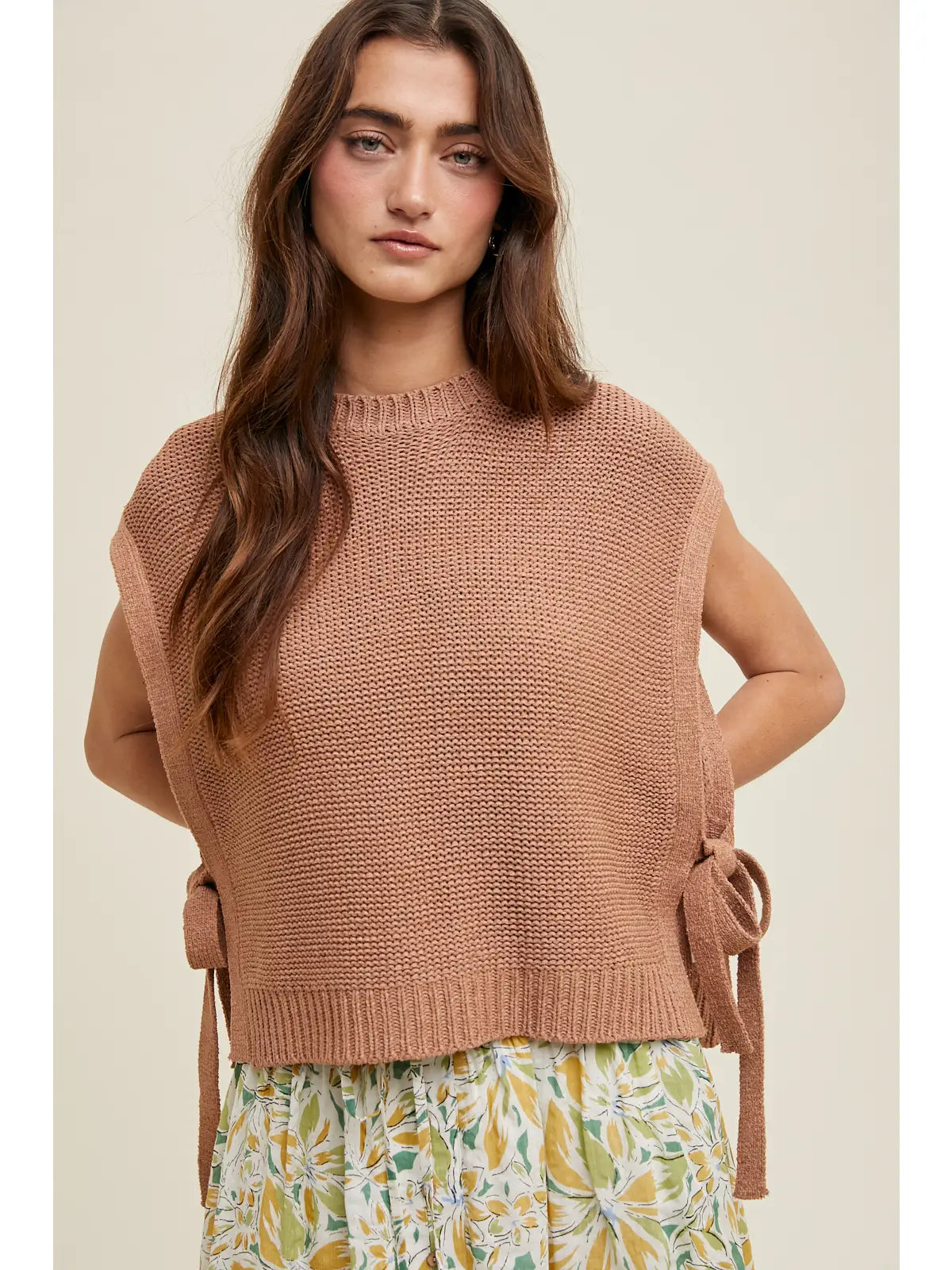 Sweater Vest & Side Tie Straps