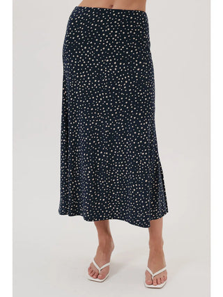 Midnight Dot Midi Skirt