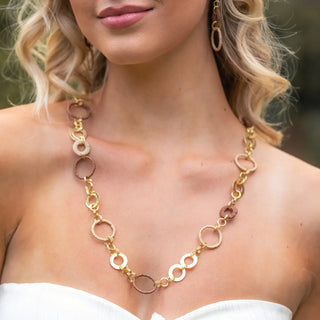 Sachi Raffia Rings Necklace